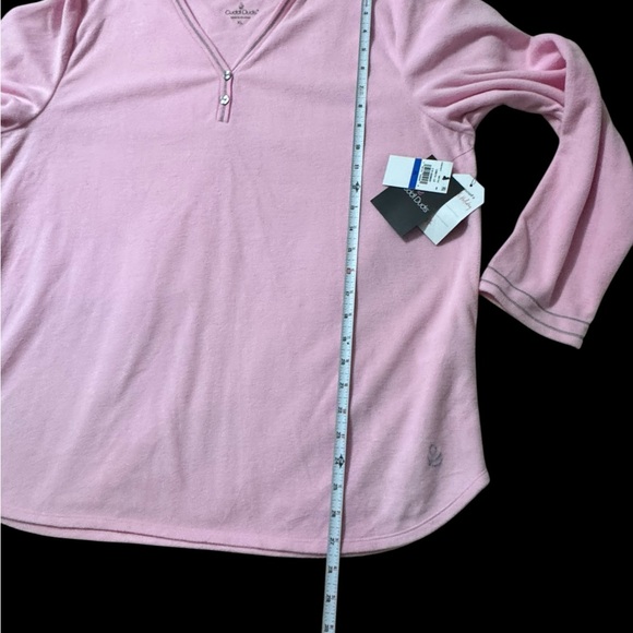 Cuddl Duds Light Pink Cardigan with Button Detail - Picture 4 of 5